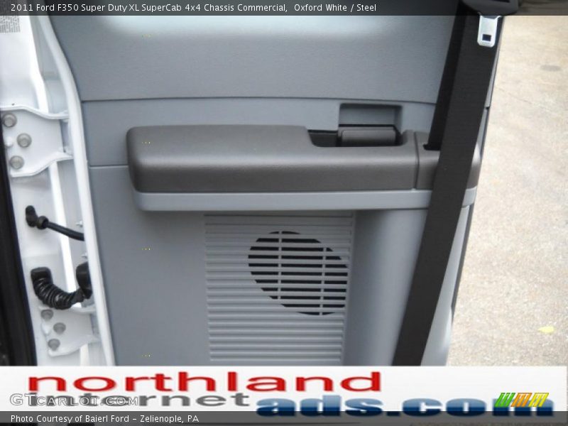 Oxford White / Steel 2011 Ford F350 Super Duty XL SuperCab 4x4 Chassis Commercial