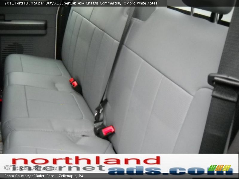 Oxford White / Steel 2011 Ford F350 Super Duty XL SuperCab 4x4 Chassis Commercial