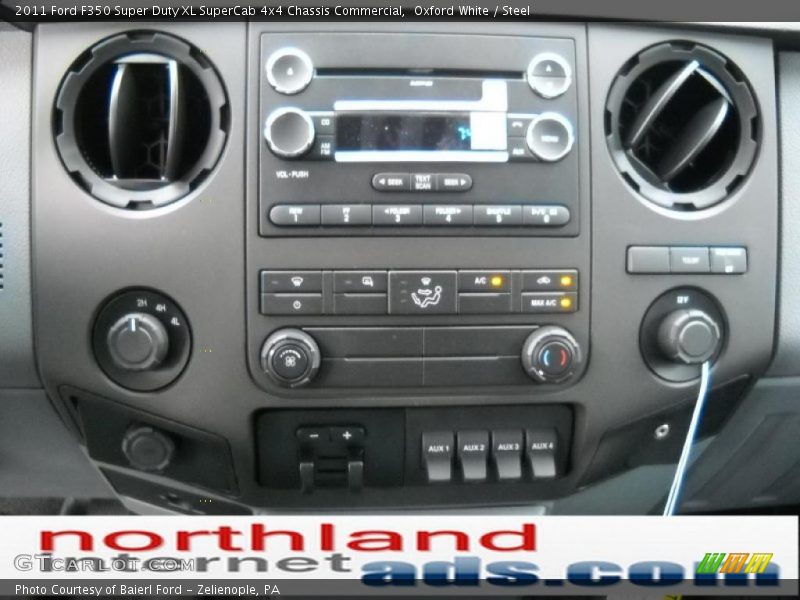 Oxford White / Steel 2011 Ford F350 Super Duty XL SuperCab 4x4 Chassis Commercial