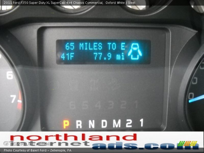 Oxford White / Steel 2011 Ford F350 Super Duty XL SuperCab 4x4 Chassis Commercial