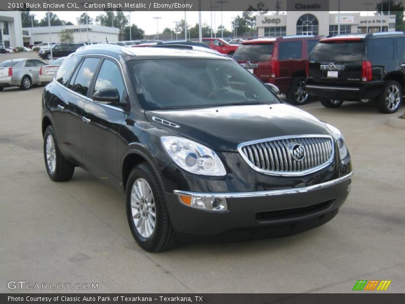 Carbon Black Metallic / Ebony/Ebony 2010 Buick Enclave CXL