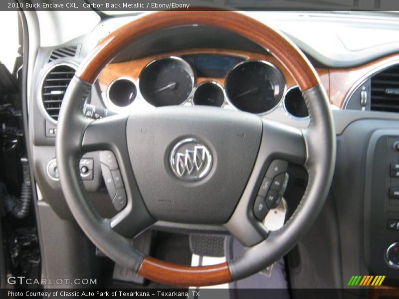 Carbon Black Metallic / Ebony/Ebony 2010 Buick Enclave CXL