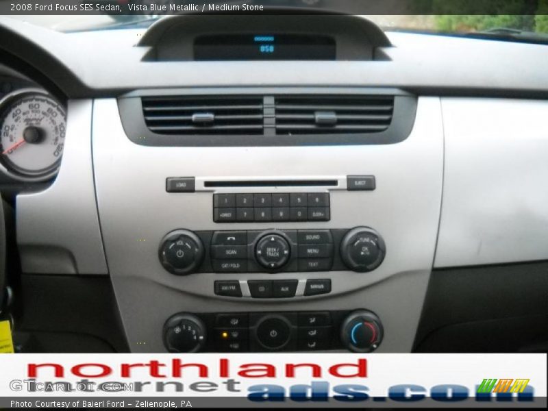 Vista Blue Metallic / Medium Stone 2008 Ford Focus SES Sedan