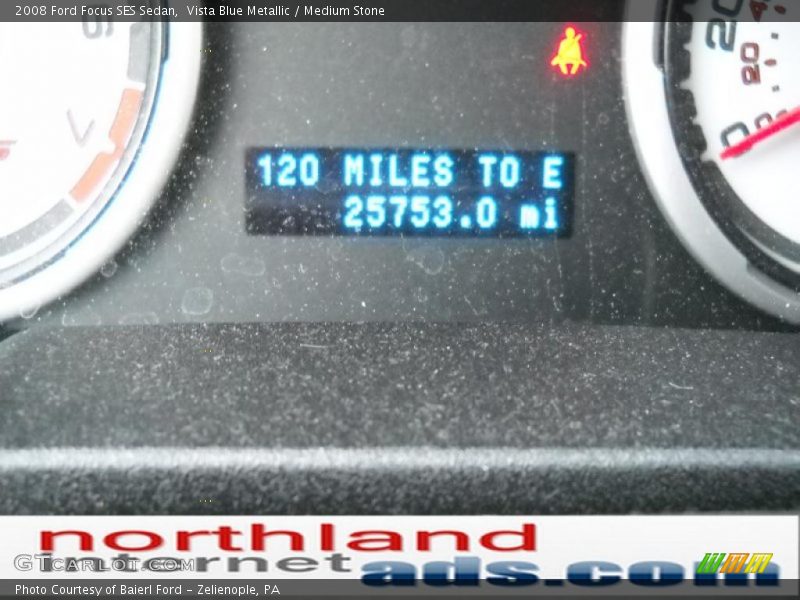 Vista Blue Metallic / Medium Stone 2008 Ford Focus SES Sedan