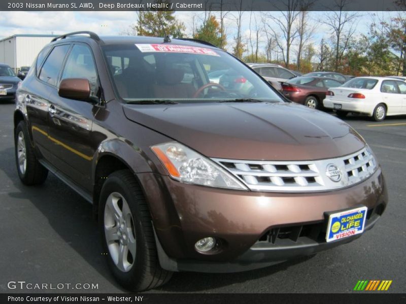 Deep Bordeaux Metallic / Cabernet 2003 Nissan Murano SL AWD