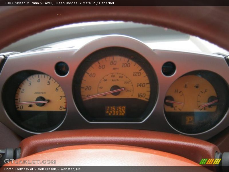  2003 Murano SL AWD SL AWD Gauges