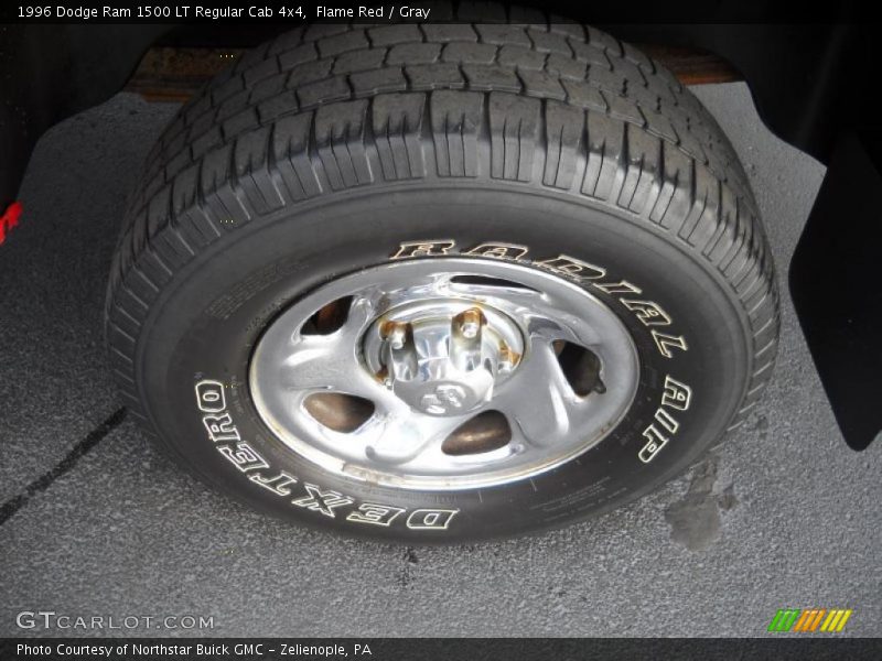 Flame Red / Gray 1996 Dodge Ram 1500 LT Regular Cab 4x4