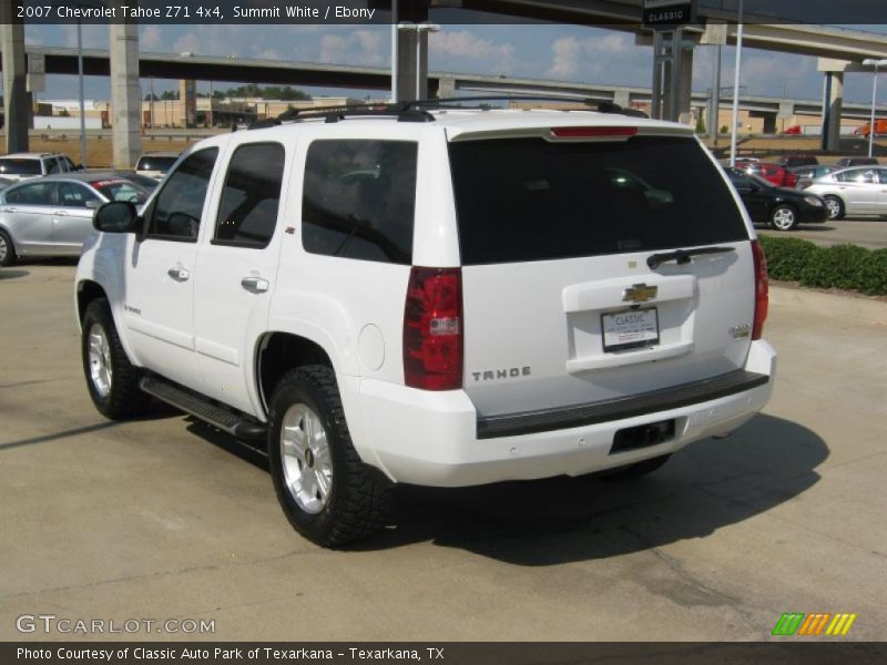 Summit White / Ebony 2007 Chevrolet Tahoe Z71 4x4