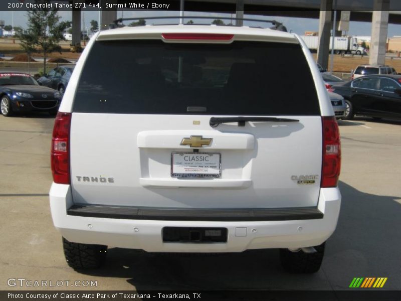 Summit White / Ebony 2007 Chevrolet Tahoe Z71 4x4