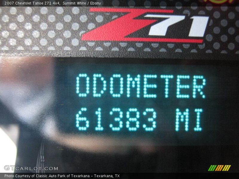 Summit White / Ebony 2007 Chevrolet Tahoe Z71 4x4