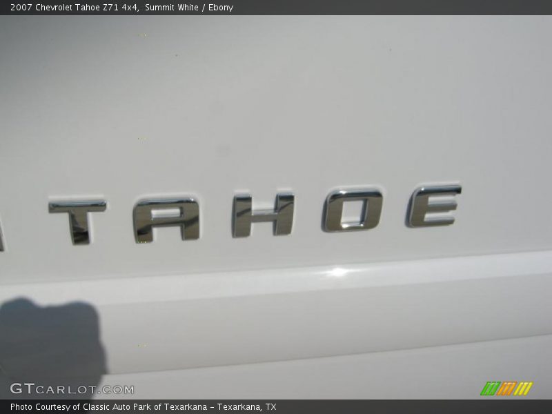 Summit White / Ebony 2007 Chevrolet Tahoe Z71 4x4