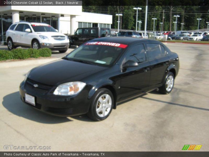 Black / Neutral 2006 Chevrolet Cobalt LS Sedan