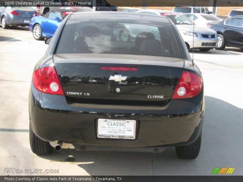 Black / Neutral 2006 Chevrolet Cobalt LS Sedan