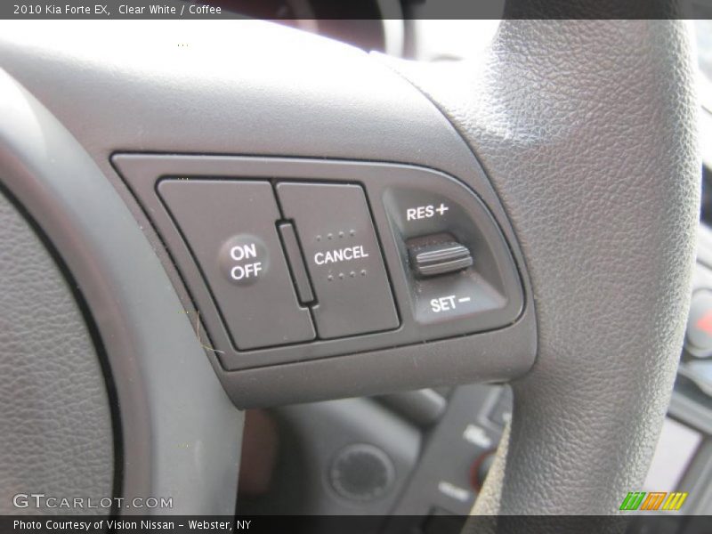 Clear White / Coffee 2010 Kia Forte EX