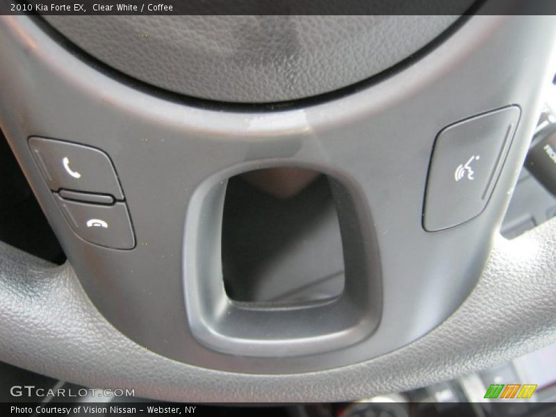 Clear White / Coffee 2010 Kia Forte EX
