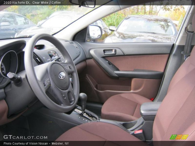  2010 Forte EX Coffee Interior