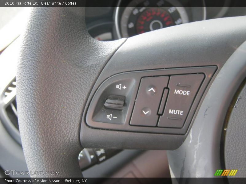 Clear White / Coffee 2010 Kia Forte EX