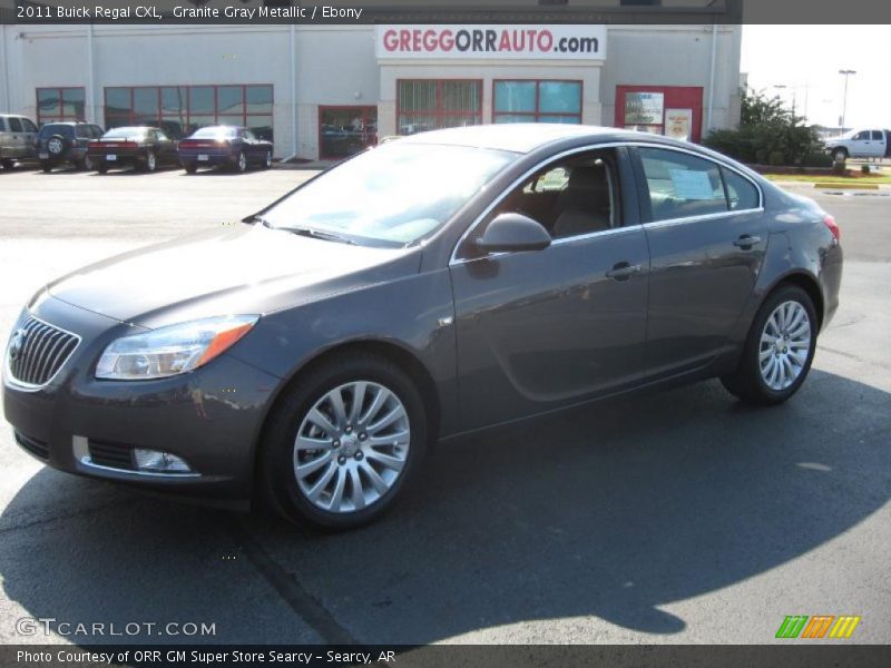 Granite Gray Metallic / Ebony 2011 Buick Regal CXL