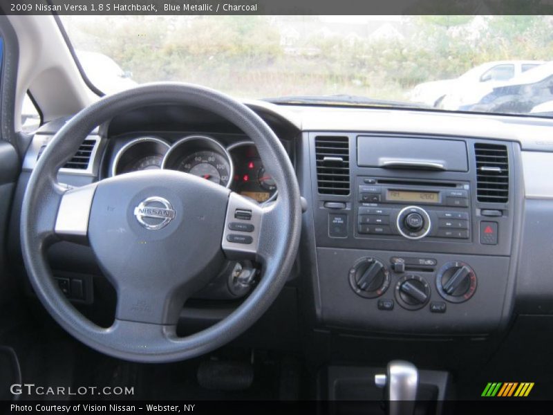Blue Metallic / Charcoal 2009 Nissan Versa 1.8 S Hatchback