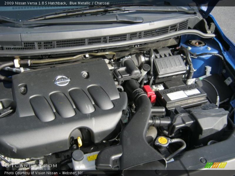 Blue Metallic / Charcoal 2009 Nissan Versa 1.8 S Hatchback