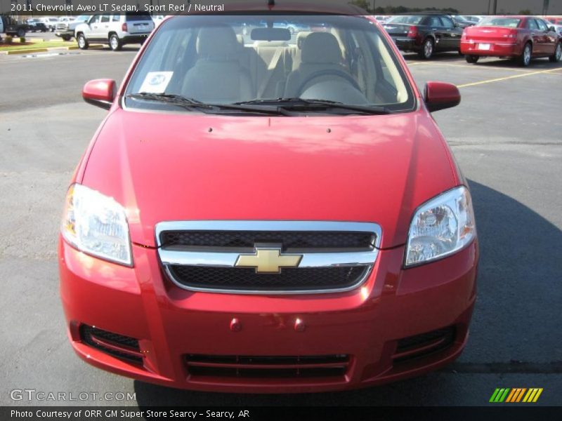 Sport Red / Neutral 2011 Chevrolet Aveo LT Sedan
