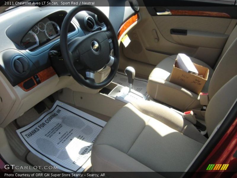 Dashboard of 2011 Aveo LT Sedan