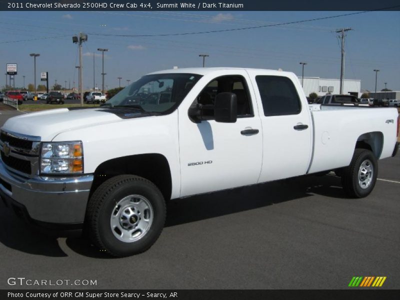 Summit White / Dark Titanium 2011 Chevrolet Silverado 2500HD Crew Cab 4x4
