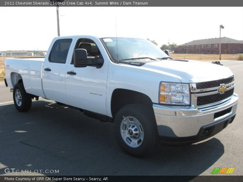 Summit White / Dark Titanium 2011 Chevrolet Silverado 2500HD Crew Cab 4x4