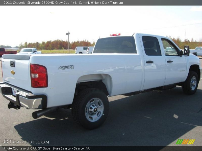 Summit White / Dark Titanium 2011 Chevrolet Silverado 2500HD Crew Cab 4x4