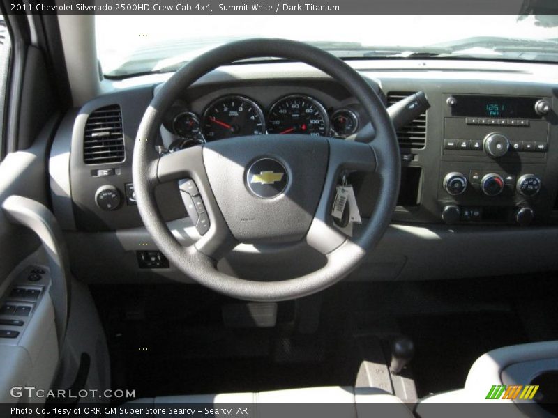 Summit White / Dark Titanium 2011 Chevrolet Silverado 2500HD Crew Cab 4x4