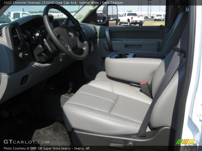 Summit White / Dark Titanium 2011 Chevrolet Silverado 2500HD Crew Cab 4x4