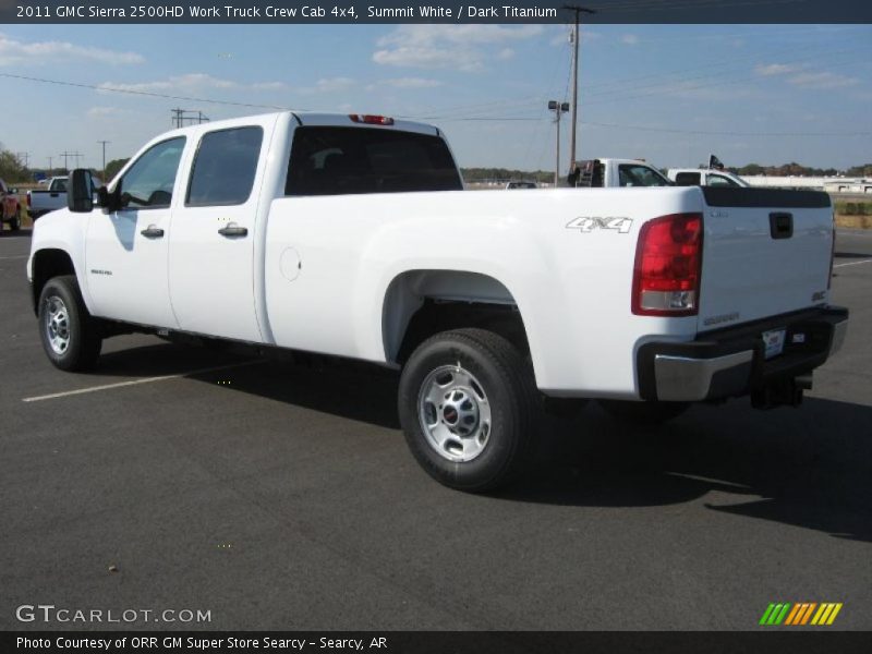 Summit White / Dark Titanium 2011 GMC Sierra 2500HD Work Truck Crew Cab 4x4