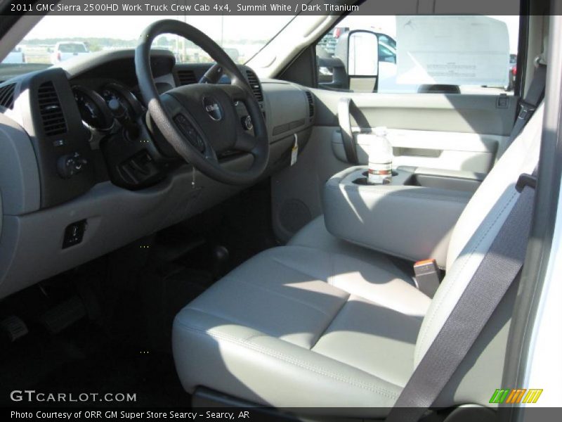 Summit White / Dark Titanium 2011 GMC Sierra 2500HD Work Truck Crew Cab 4x4