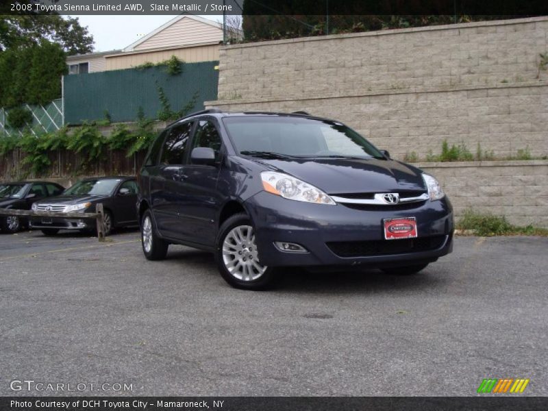 Slate Metallic / Stone 2008 Toyota Sienna Limited AWD