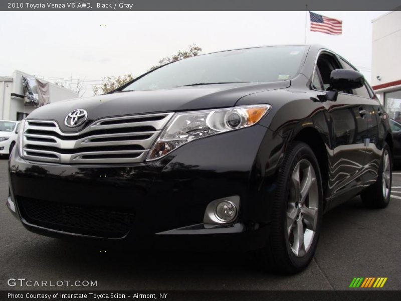 Black / Gray 2010 Toyota Venza V6 AWD