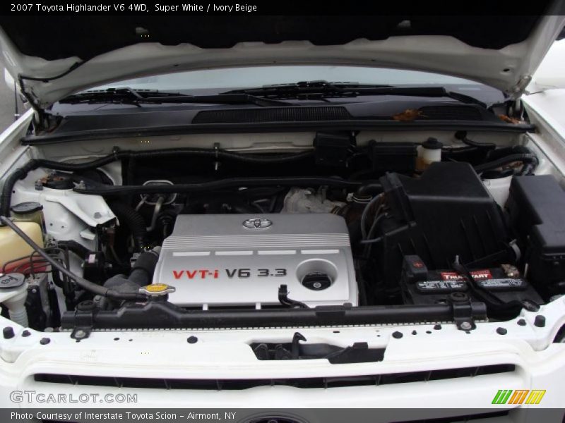 Super White / Ivory Beige 2007 Toyota Highlander V6 4WD