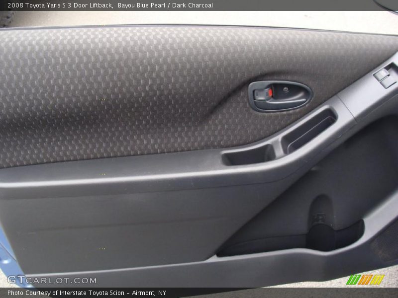 Bayou Blue Pearl / Dark Charcoal 2008 Toyota Yaris S 3 Door Liftback