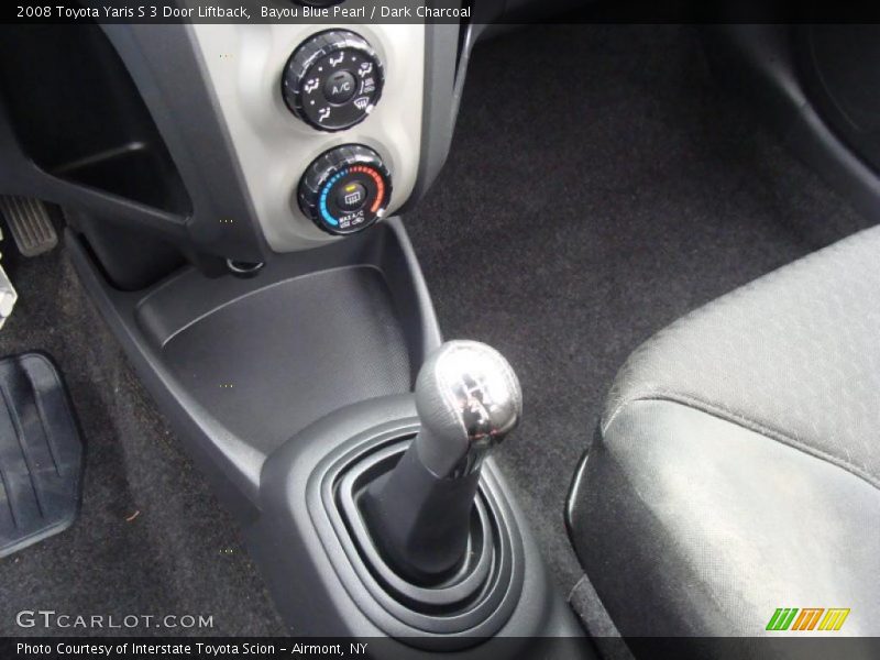 Bayou Blue Pearl / Dark Charcoal 2008 Toyota Yaris S 3 Door Liftback