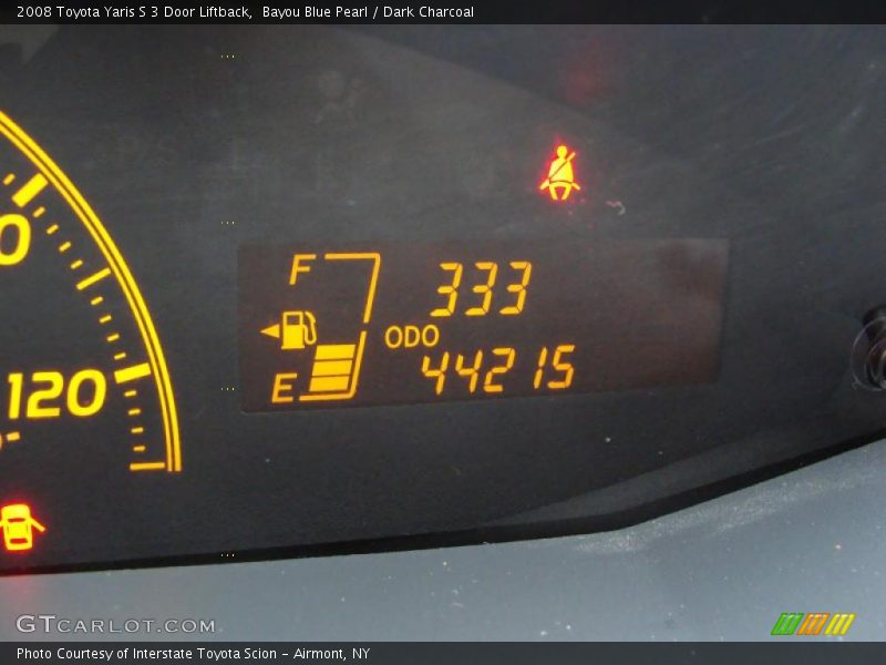 Bayou Blue Pearl / Dark Charcoal 2008 Toyota Yaris S 3 Door Liftback