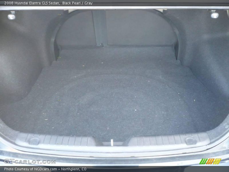 Black Pearl / Gray 2008 Hyundai Elantra GLS Sedan