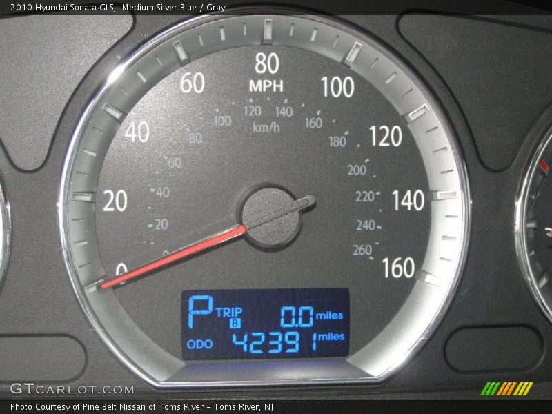 Medium Silver Blue / Gray 2010 Hyundai Sonata GLS