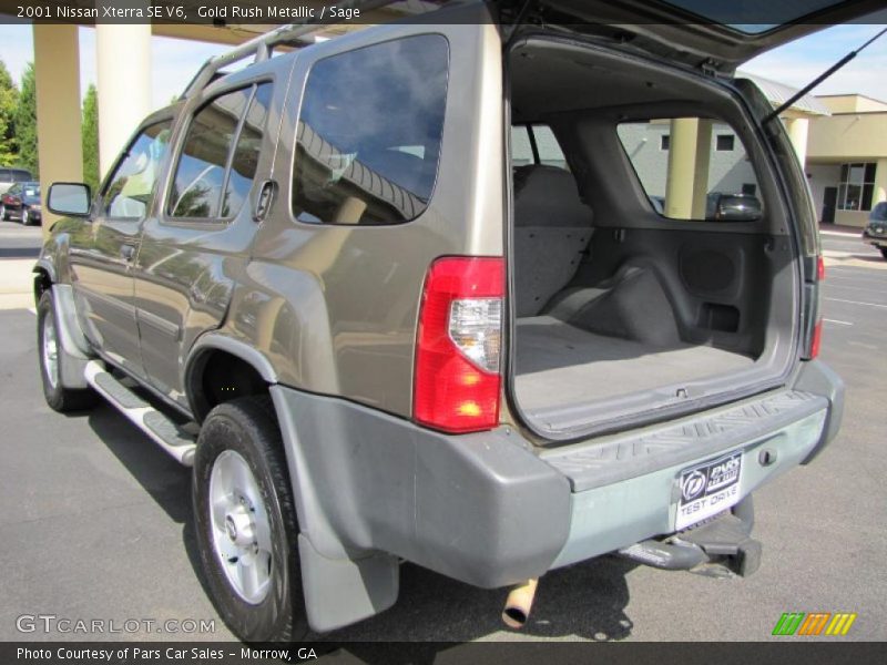 Gold Rush Metallic / Sage 2001 Nissan Xterra SE V6