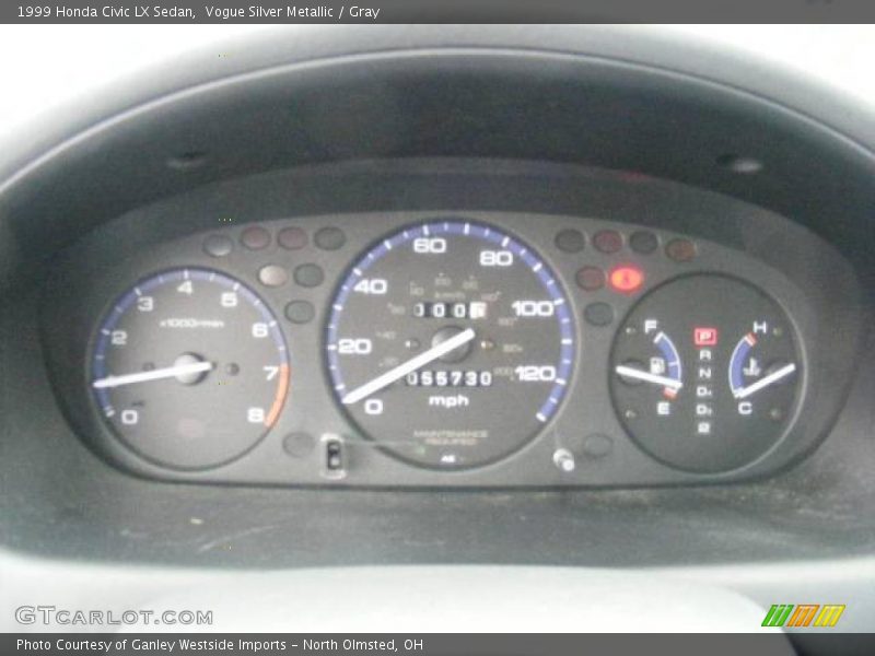 Vogue Silver Metallic / Gray 1999 Honda Civic LX Sedan
