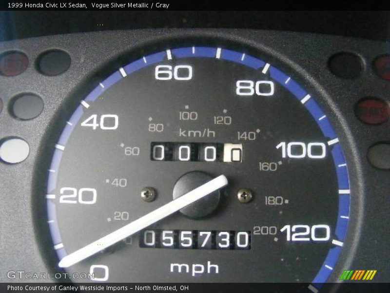 Vogue Silver Metallic / Gray 1999 Honda Civic LX Sedan