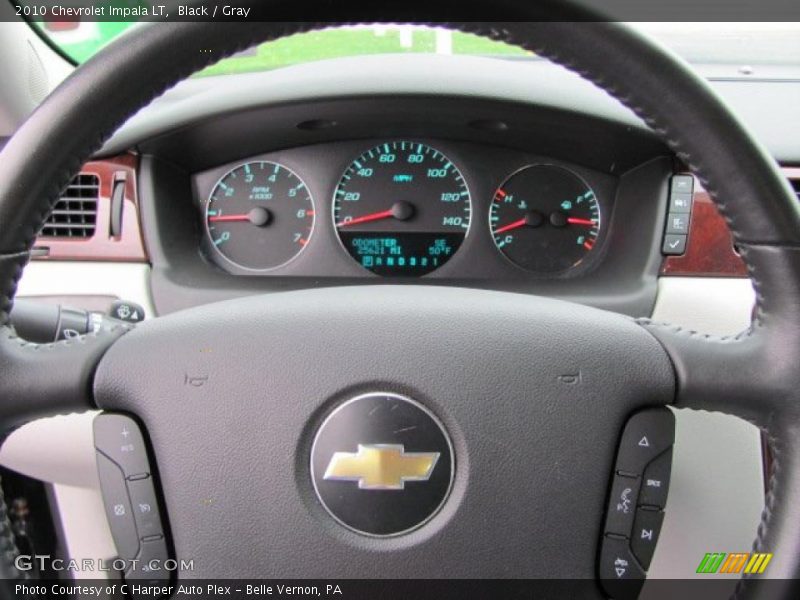 Black / Gray 2010 Chevrolet Impala LT