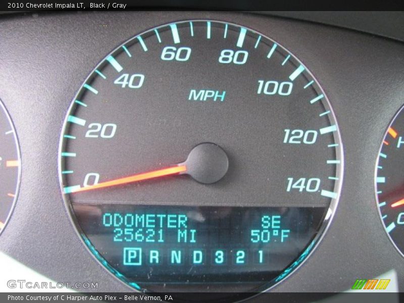 Black / Gray 2010 Chevrolet Impala LT