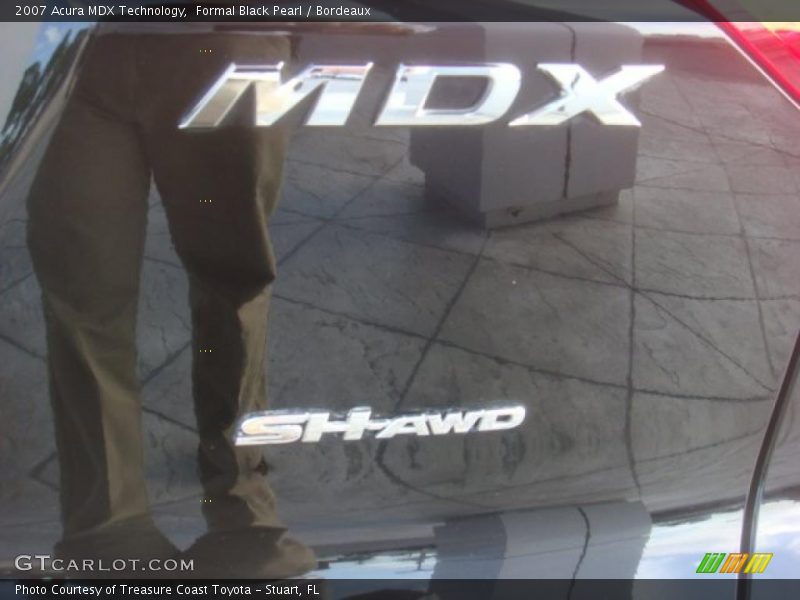 Formal Black Pearl / Bordeaux 2007 Acura MDX Technology