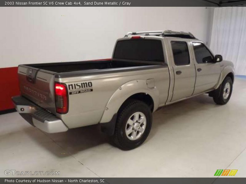 Sand Dune Metallic / Gray 2003 Nissan Frontier SC V6 Crew Cab 4x4