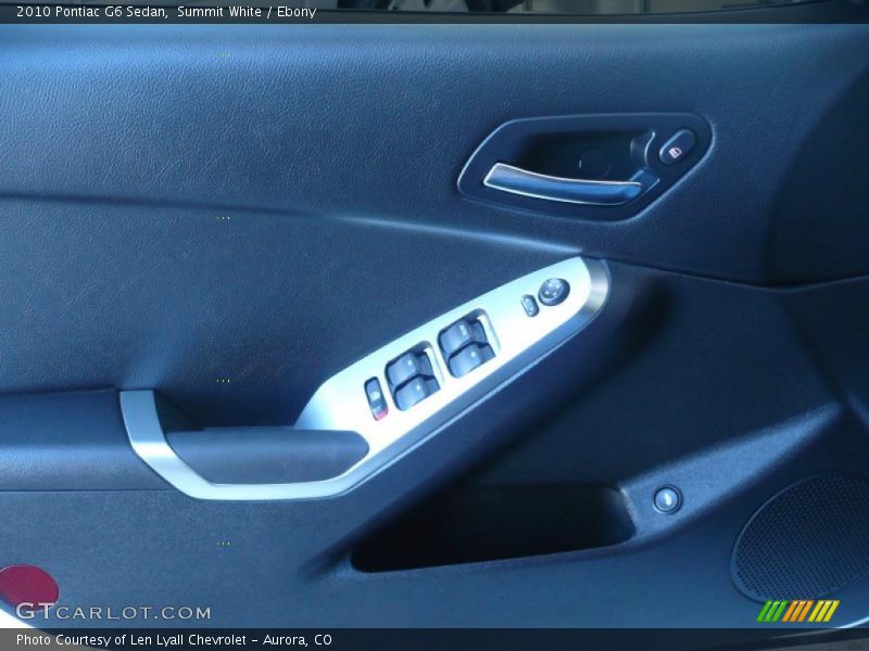 Summit White / Ebony 2010 Pontiac G6 Sedan
