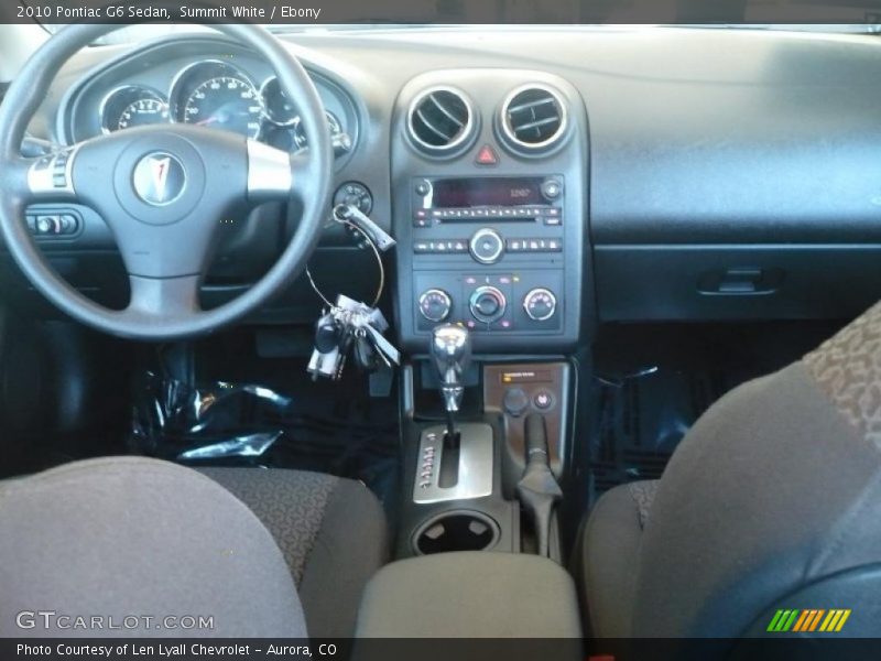 Summit White / Ebony 2010 Pontiac G6 Sedan